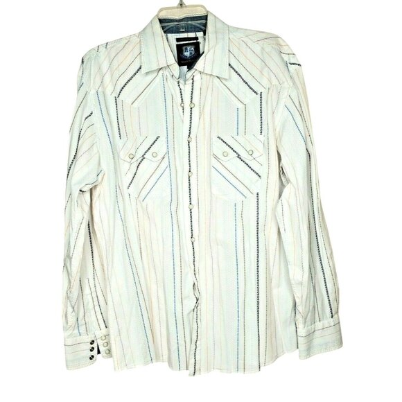 Mint Condition Resistol University Cowboys Men's Large Pearl Snap Shirt - Picture 1 of 12